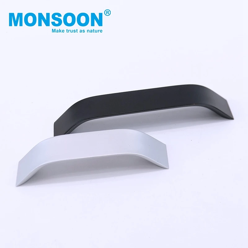 Скрытая ручка раздвижной стеклянной двери Ручка двери шкафа тянет алюминиевую скрытую ручку шкафа