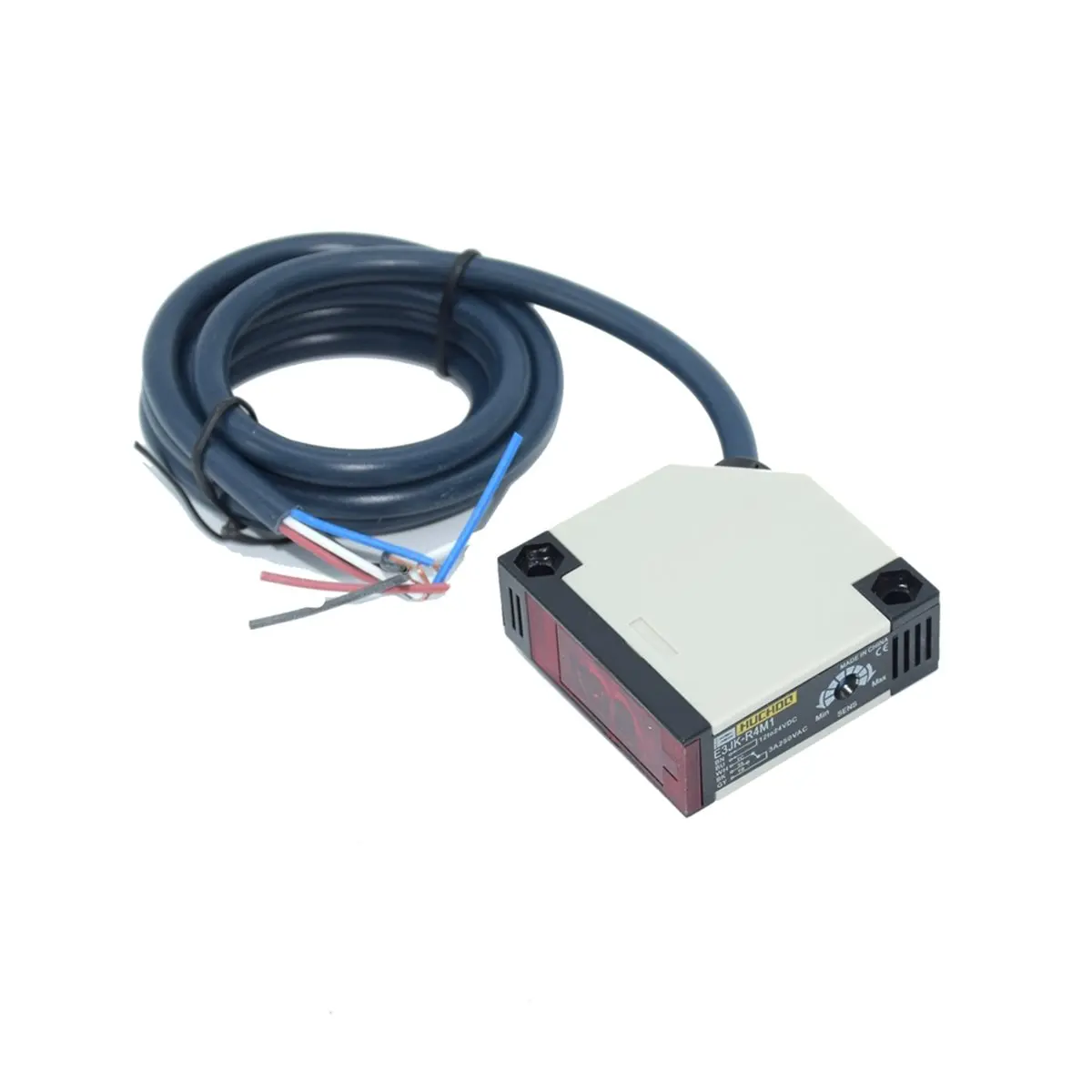 DC12-24V Square Reflex Light Barrier Sensor E3JK-R4M1 Reflective Photoelectric Switch
