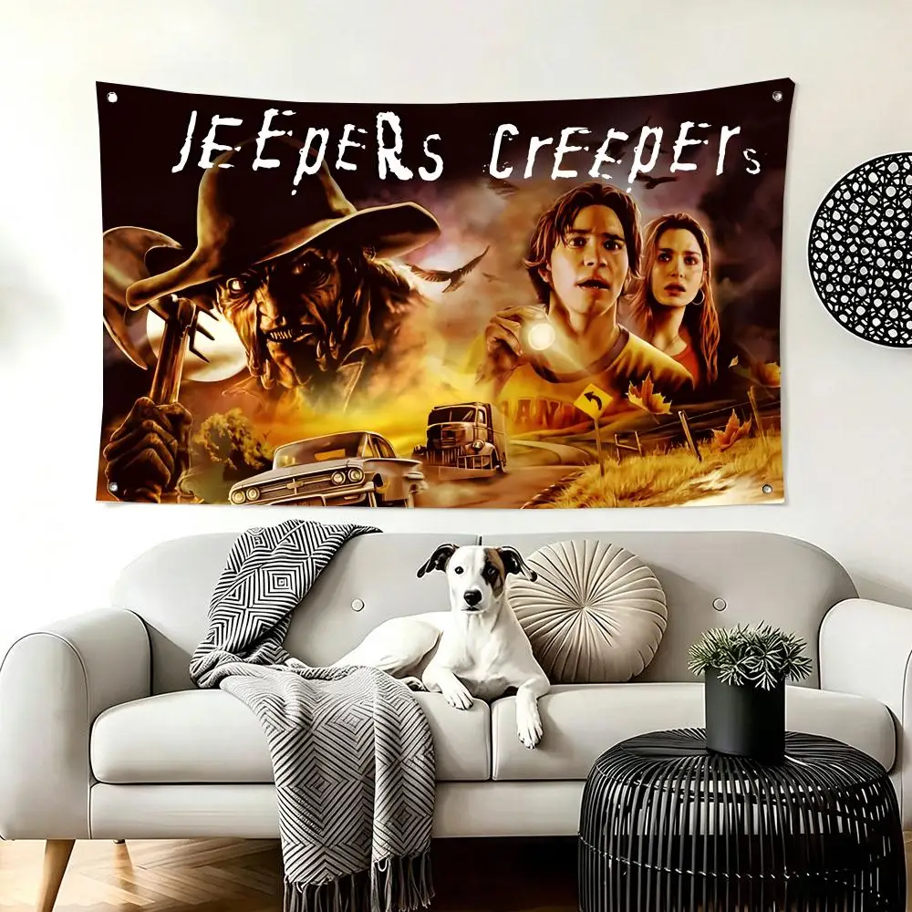 Horror Movie Jeepers Creepers Flags  For Living Room Home Dorm Decor Wall Outdoor Camping Party Banner Gifts