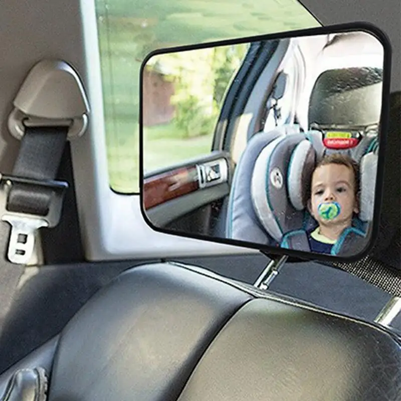 Car Mirrors Shatterproof Car Seat Mirrors Wide Clear View Baby Rearview Mirrors Car Seat Sight Glasses Seat Rear Facing Mirrors