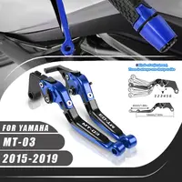 Para Yamaha MT-03 MT03 2015-2019 2016 2017, Juego de Palancas de Embrague y Freno CNC, Palancas Ajustables y Plegables, Repuestos para Motocicleta