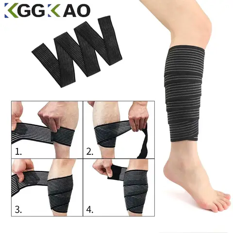 다리 용 1Pcs 40-200cm 압축 랩, 무릎 붕대, 다리 용 탄성 송아지 압축 붕대, 압축 랩