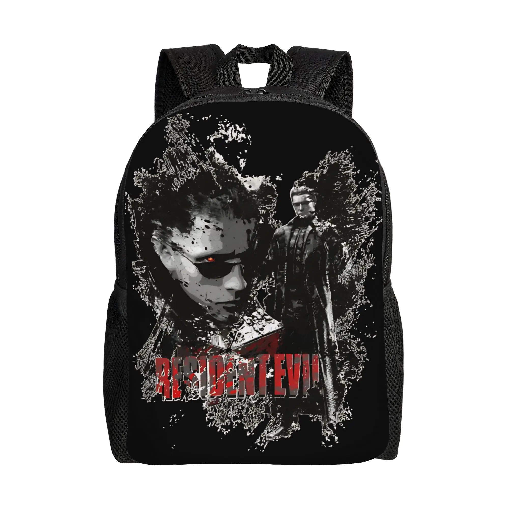 

Albert Wesker Collage Backpack Outdoor Backpacks Teen Fashion School Bags Colorful Pattern Rucksack
