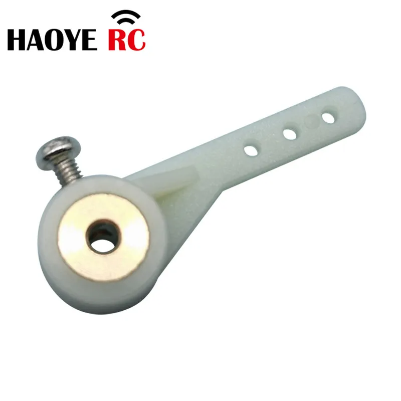 Haoye 5 Pcs Steering Single Arms 1/2 Arm 3 hole With Screw For RC Airplanes Parts Electric  Foam Model Replacement Accessories