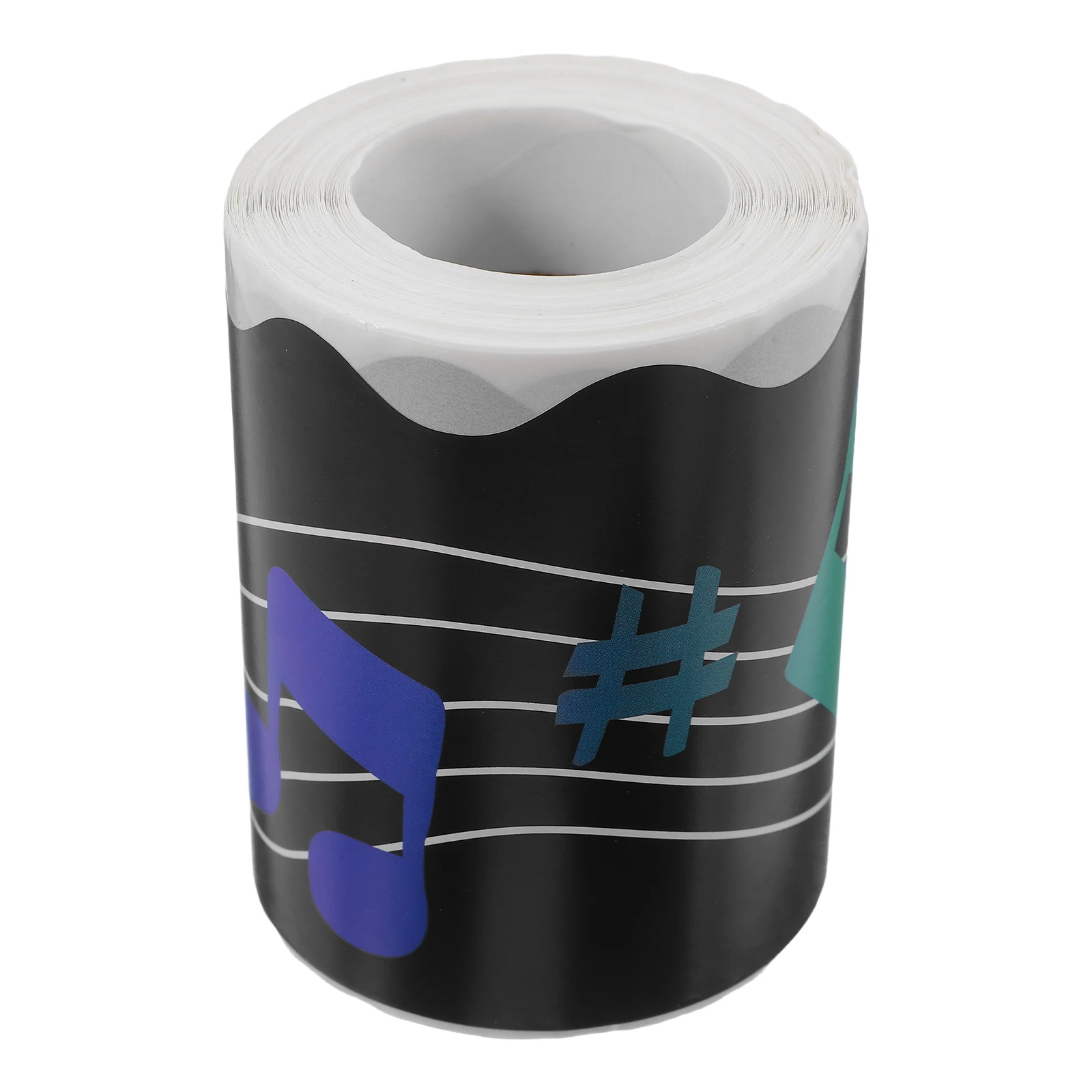 1 ملصقات حدودية لتزيين لوحة الإعلانات، زخرفة ملاحظة الموسيقى الإبداعية، سهلة القطع تناسب جميع الأحجام، ديكور الفصول الدراسية #5