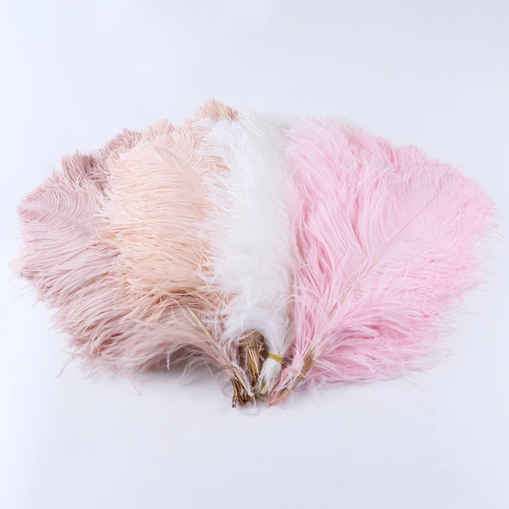 

Fluffy Ostrich Feathers 45-50cm Natural Feather Crafts Clothing Sewing for Table Decorations Needlework Accessories Wholesale