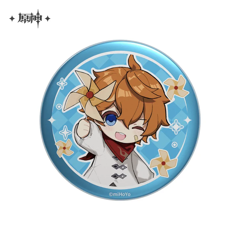 2024 Anime Genshin Impact Children Dream of Wonderland Theme Series Badge Ningguang Ganyu Diluc Kaeya Tartaglia Brooch Button