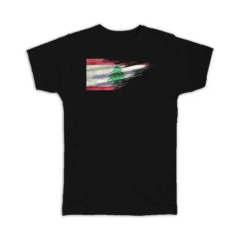 Lebanon Flag Lebanese Travel Expat Country Artistic T shirt