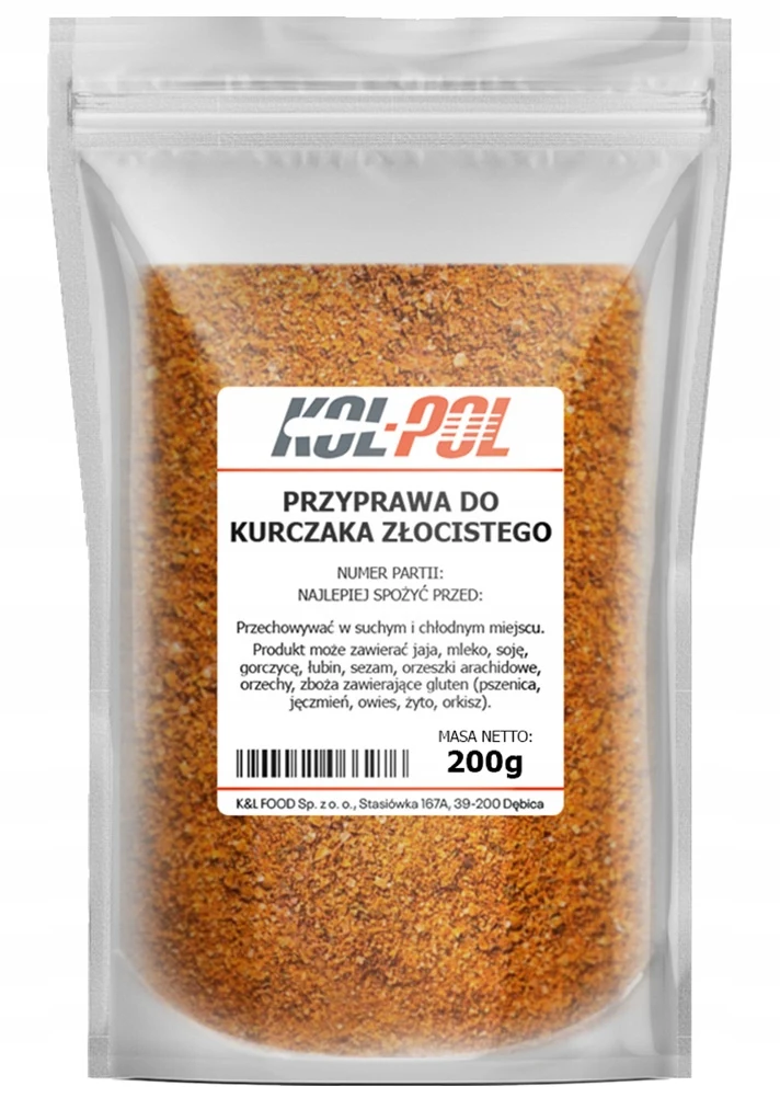 Zdjęcie 5: PRZYPRAWA DO KURCZAKA ZŁOCISTEGO 200g Aromatyczna mieszanka jakość Kol-Pol