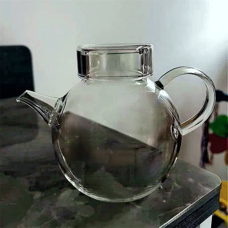 Tetera de cristal pequeña resistente al calor de 200ml, Mini tetera verde para el hogar, juego de té Kungfu para una sola persona, accesorios, tetera