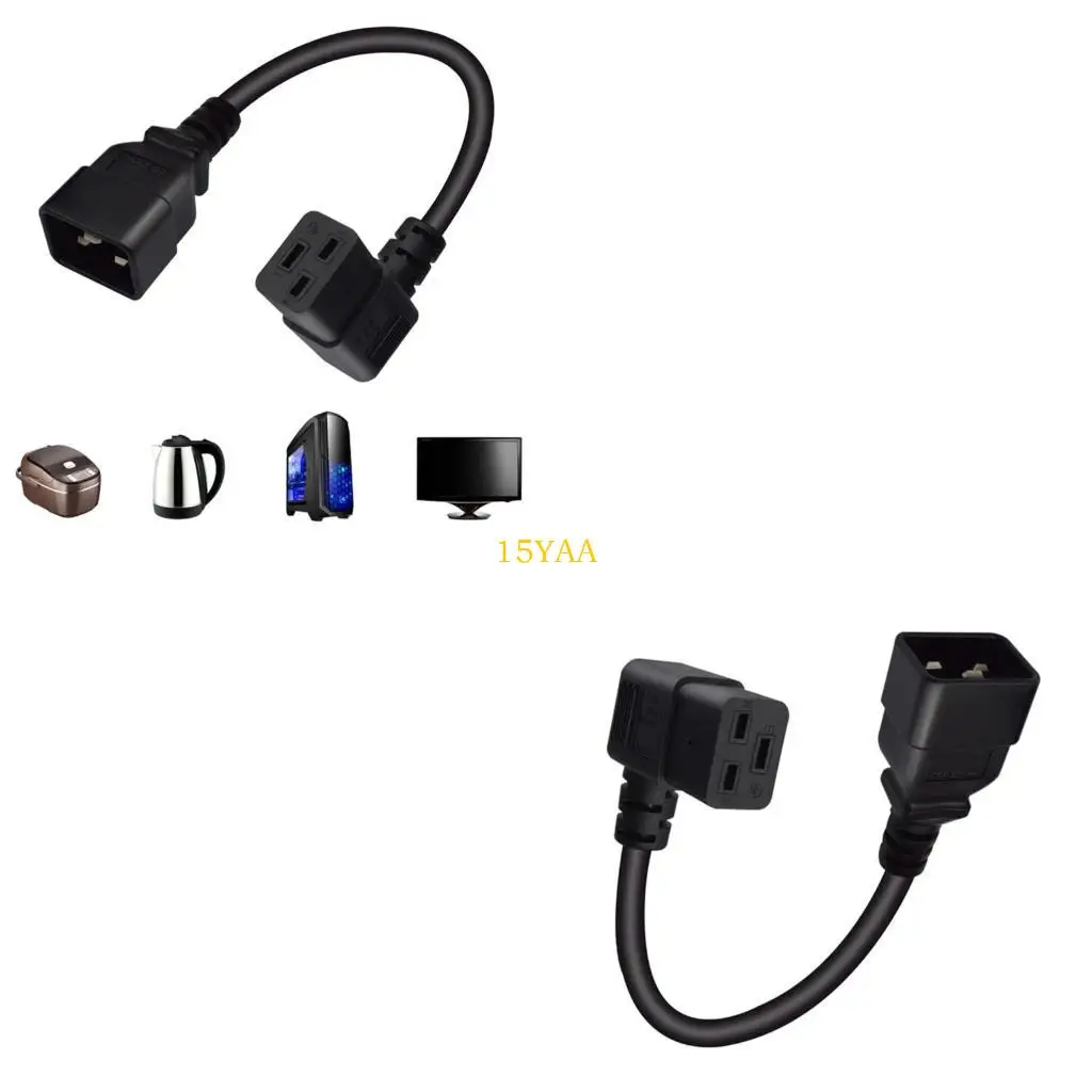 15YA PDU UPS -Netzkabel IEC320 C19 bis C20 Stromkabel bequemes Reisekabel