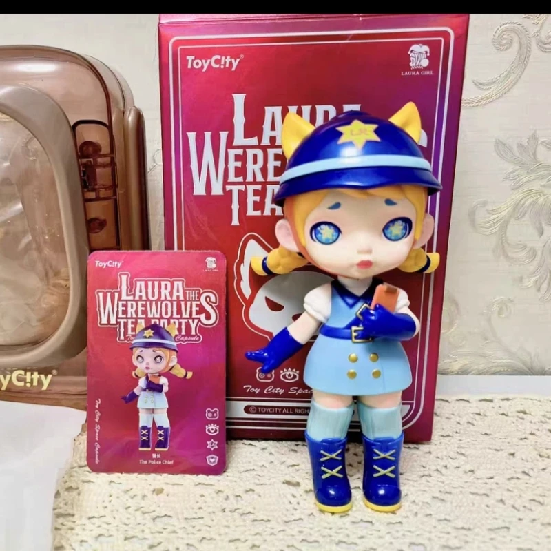 أصيلة Toycity لورا وولف الشاي حفلة الفضاء المقصورة صندوق أعمى الأزياء دمية فتاة مفاجأة عيد ميلاد هدية الكريسماس