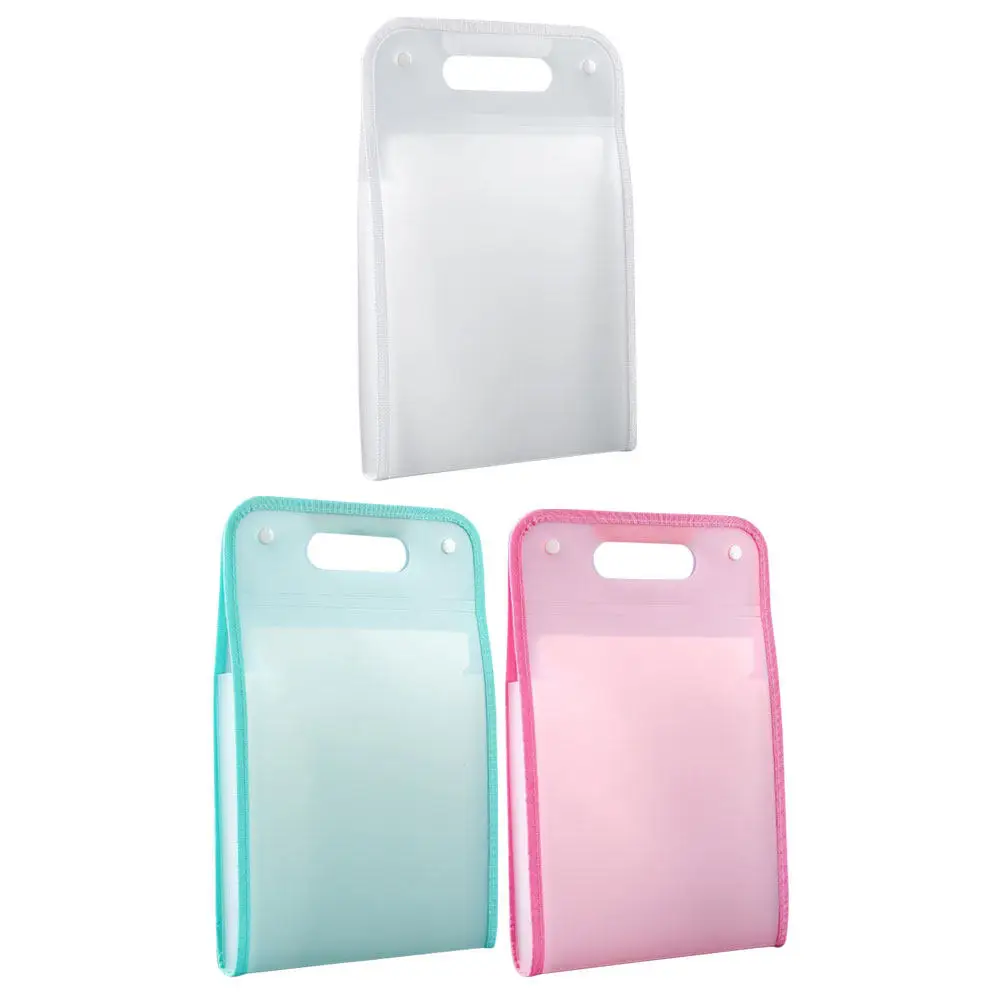 

3Pcs A4 Expanding File Folder Document Organizer Receipt Storage Bag Portable Multi-Pocket Office File Holder for Bills Checks