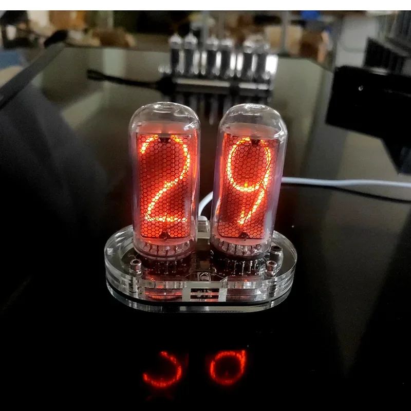 2-digit IN-18 thermometer Glow Tube Thermometer IN8 timer Nixie Clock Home USB 5V