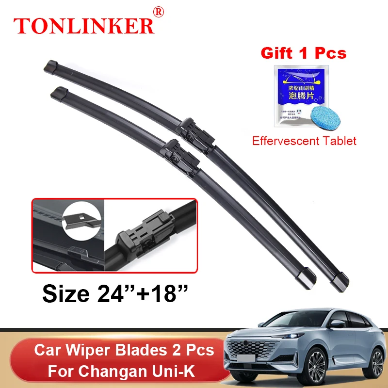 

TONLINKER Wiper Blades For Changan UNI-K UNIK 2022 2023 1generation Car Accessories Front Windscreen Wiper Blade Brushes Cutter