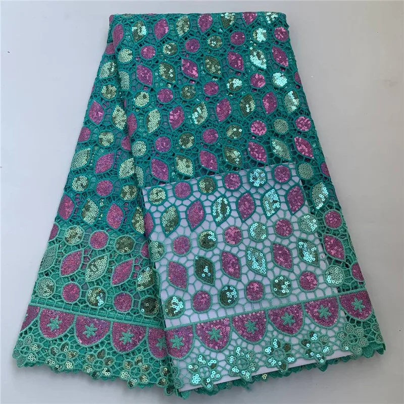 

5 ярдов, хит продаж, французское кружево с блестками, африканский тюль, шнур, гипюровая кружевная сетка, вышитая ткань для свадебной вечеринки PSJF61701