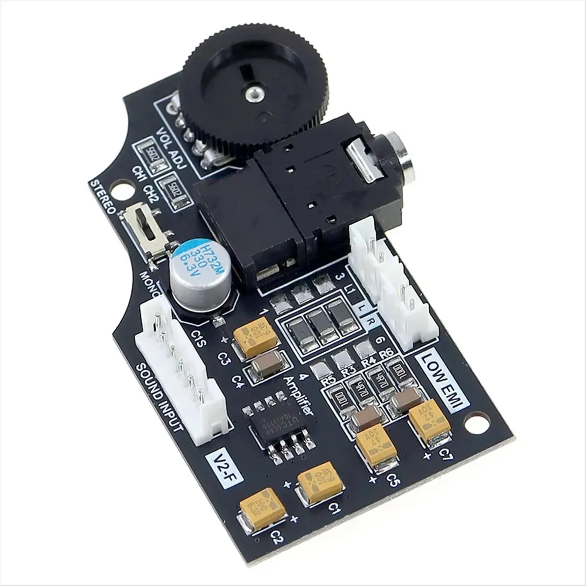 HowAA87 For SEGA GG High Quality DualChannel Volume Audio Board for SEGA Game Gear Using ELNA Audio Capacitors 2 Volume Output,A