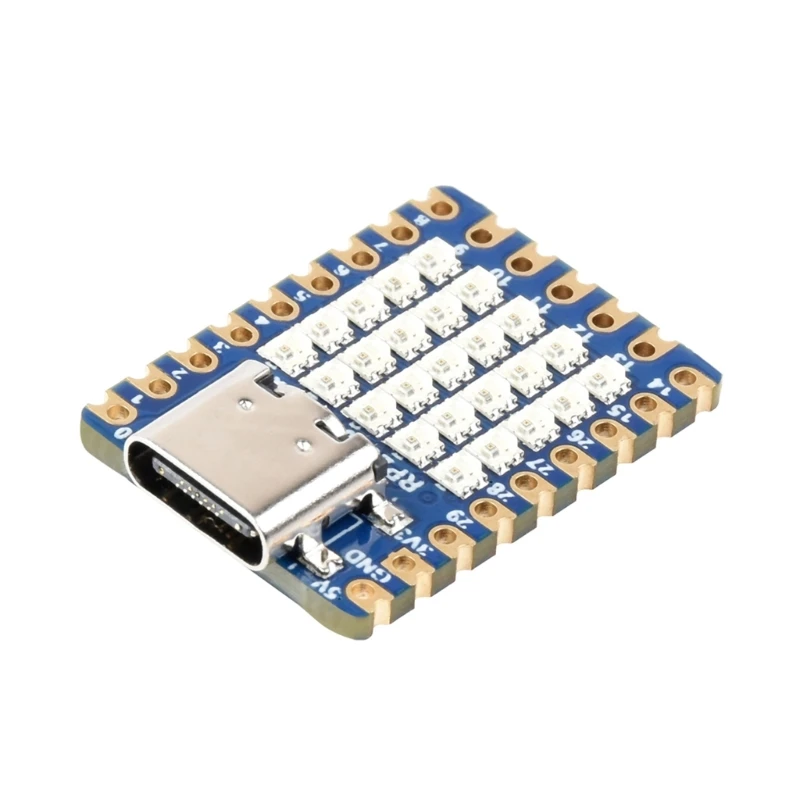 

E9LB RP2040 Raspberry Microcontroller Board Equipped with 5x5 RGB LED for Enhanced Functionality Rp2040 Chip