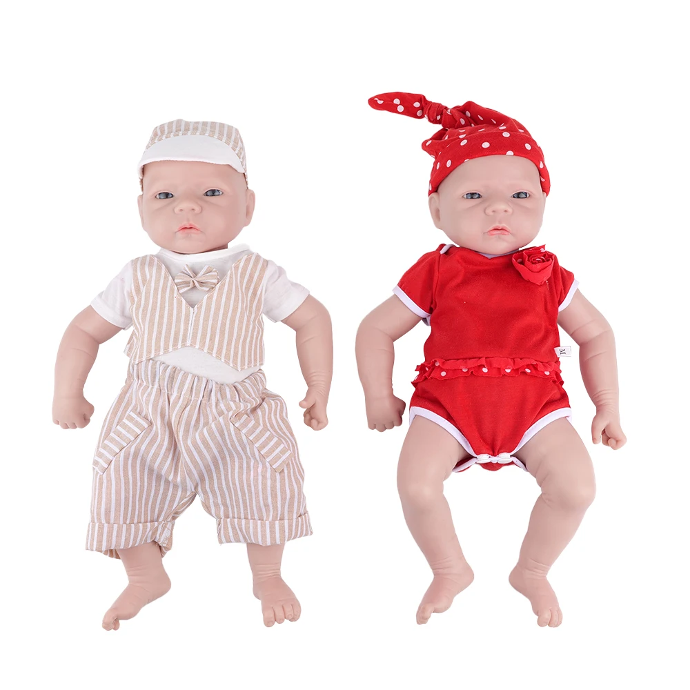 

IVITA WG1564 46cm 2.99kg 100% Full Body Silicone Reborn Baby Dolls 3 Colors Eyes Choices Realistic Baby Doll for Children Toys