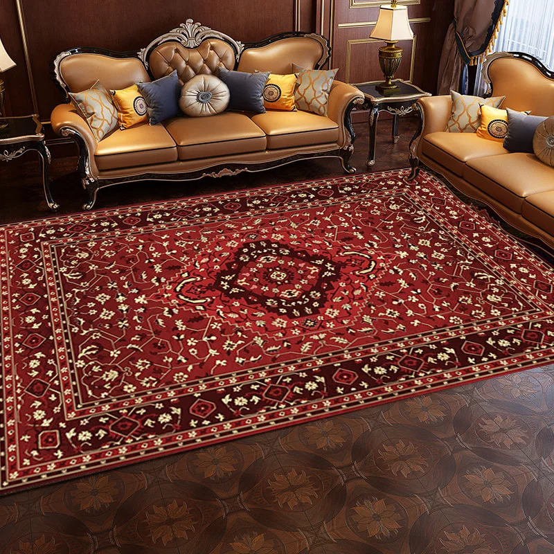 VIKAMA Crystal Pile Bohemian Ethnic Style Living Room Bedroom Sofa Coffee Table Home Fashion Non-slip Carpet
