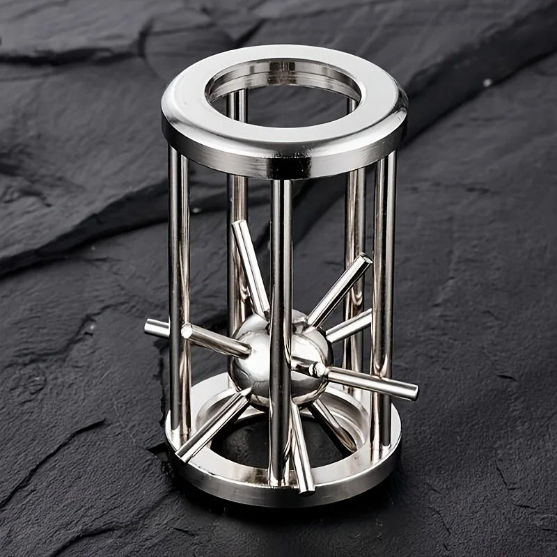 

Шар-головоломка из нержавеющей стали | 3D-игрушка-головоломка для взрослых Challenge Level, брелок для вечеринки на выбор ко Дню святого Валентина/дня рождения