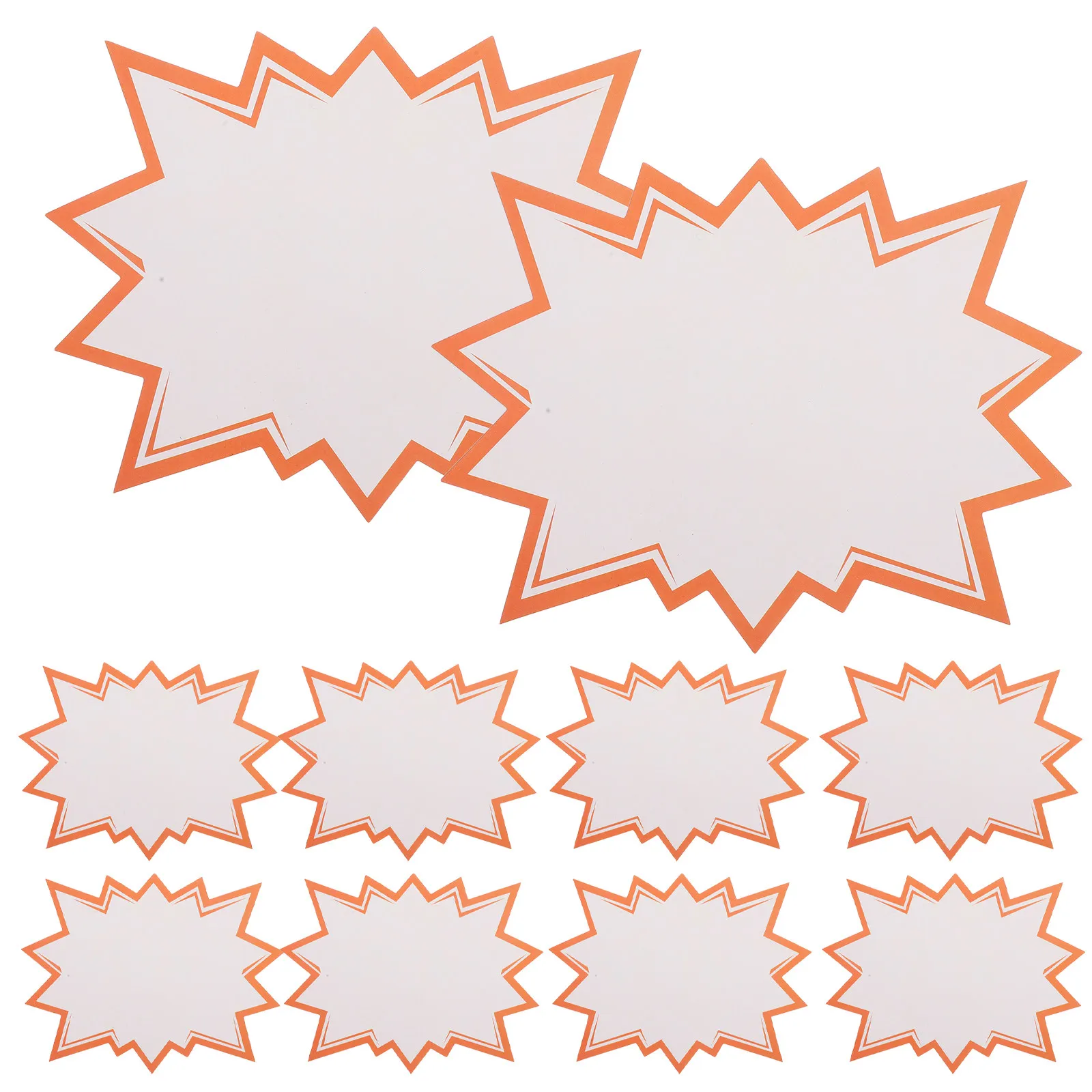 

100 шт. пустых ценников-звездочек для демонстрации товаров, бумажные этикетки для распродаж, ценники для розничных магазинов, таблички для распродаж в гараже, ценники для товаров