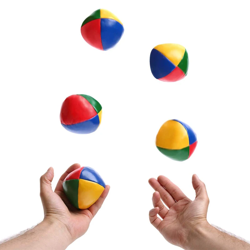 Bolas clássicas de malabarismo para iniciantes, jogo divertido, brinquedo esportivo, malabarismo, circo mágico, interior, exterior, brinquedos interativos para crianças, 3 peças