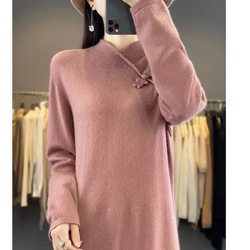 Sweaters Hot Sales With Free Shipping Cashmere Dress For Women Knit Jumpers 2023 Winter Lady Pullovers NJ01