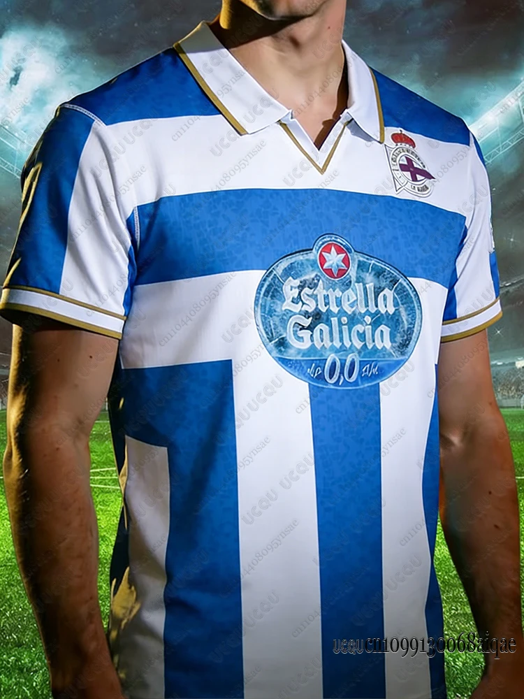 

Summer Men Football Jerseys Quick Drying Cycling Shirts Spain Deportivo de La Coruña 25-26 Home Away Adult/Kids Team Uniform