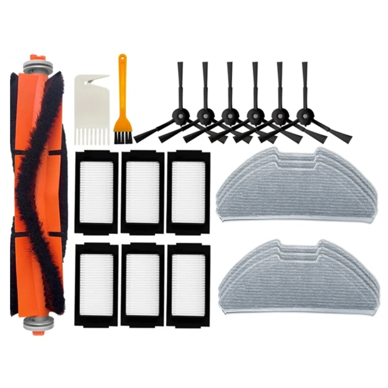 Запасные части для робота-пылесоса Xiaomi Mijia Robot Vacuum Mop Pro MJSTS1 / MJSTS 2 Pro, основная боковая щетка, тканевый фильтр для швабры