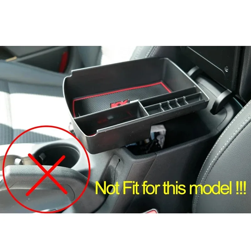 لكيا سبورتاج 4 2016 ~ 2021 سيارة وحدة التحكم المركزية مسند الذراع صندوق تخزين أشتات متعددة الأغراض الطبقات صينية المنظم حقيبة الملحقات