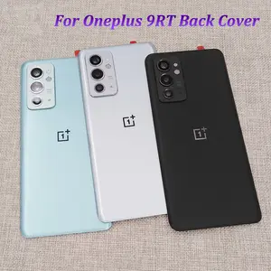 Bilashmart Glass Back Door Lid Cover Oneplus 9RT Battery Cover Rear Housing Case Replacement Parts One Plus 1+ 9RT With Camera Lens