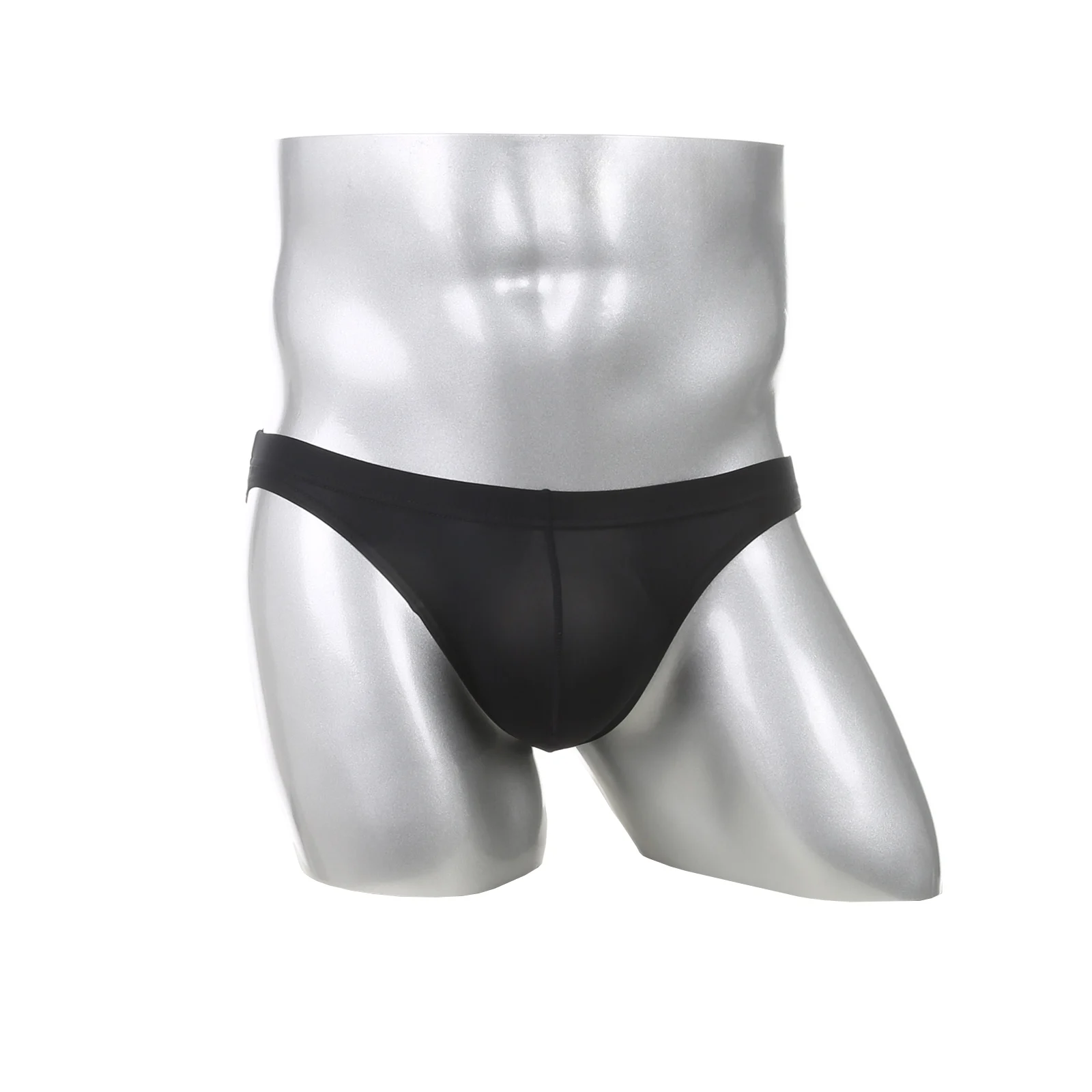 Sexy Herren-Slips, ultradünne, durchsichtige Unterwäsche, exotische Dessous, atmungsaktiv, seidig, mit Penis-Pouch für Männer