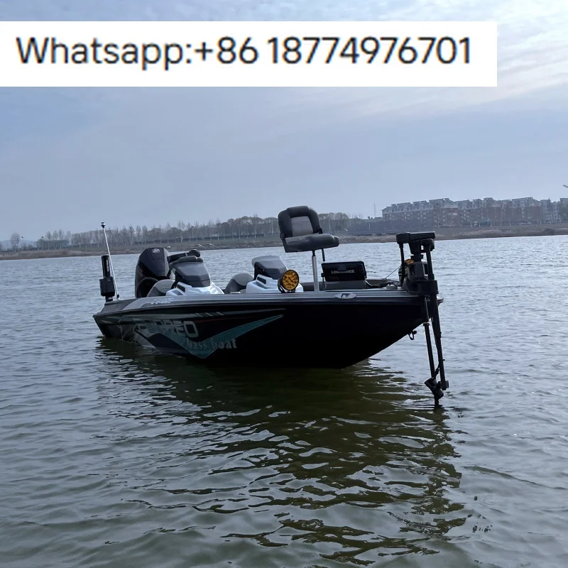 Рыболовная спортивная яхта для заброса приманок, алюминиевая, высокоскоростная, на 3 человека, для ловли баса