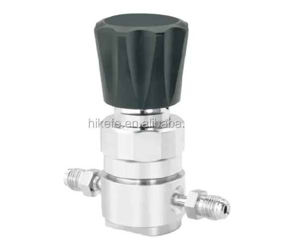 High pressure 3500 psi high purity stainless steel 1/4''  OD VCR pressure reducing regulator