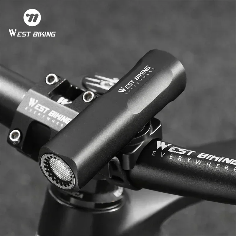 

WEST BIKING Bicycle Front Lights 400/800/1000 Lumens 6063 Aluminum Alloy Portable Cycling Headlight Black/Pink Blue Gradient