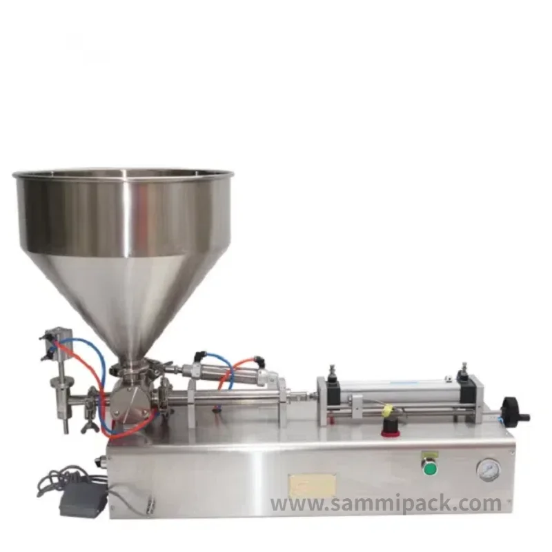 High Quality Liquid Filling Machine Piston Cosmetic Water Detergent Tomato Honey Jar Hot Sauce Bottle Liquid Filling Machine