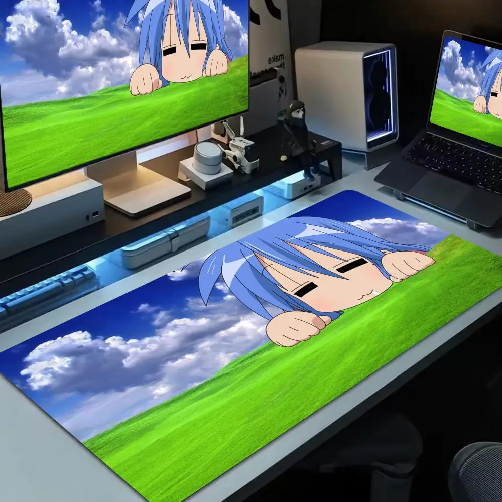 

lucky star Mouse Pad Large Computer Mousepad Office Accessories XXL Pc Gamer Non-slip Deskmat Keyboard Rubber Game