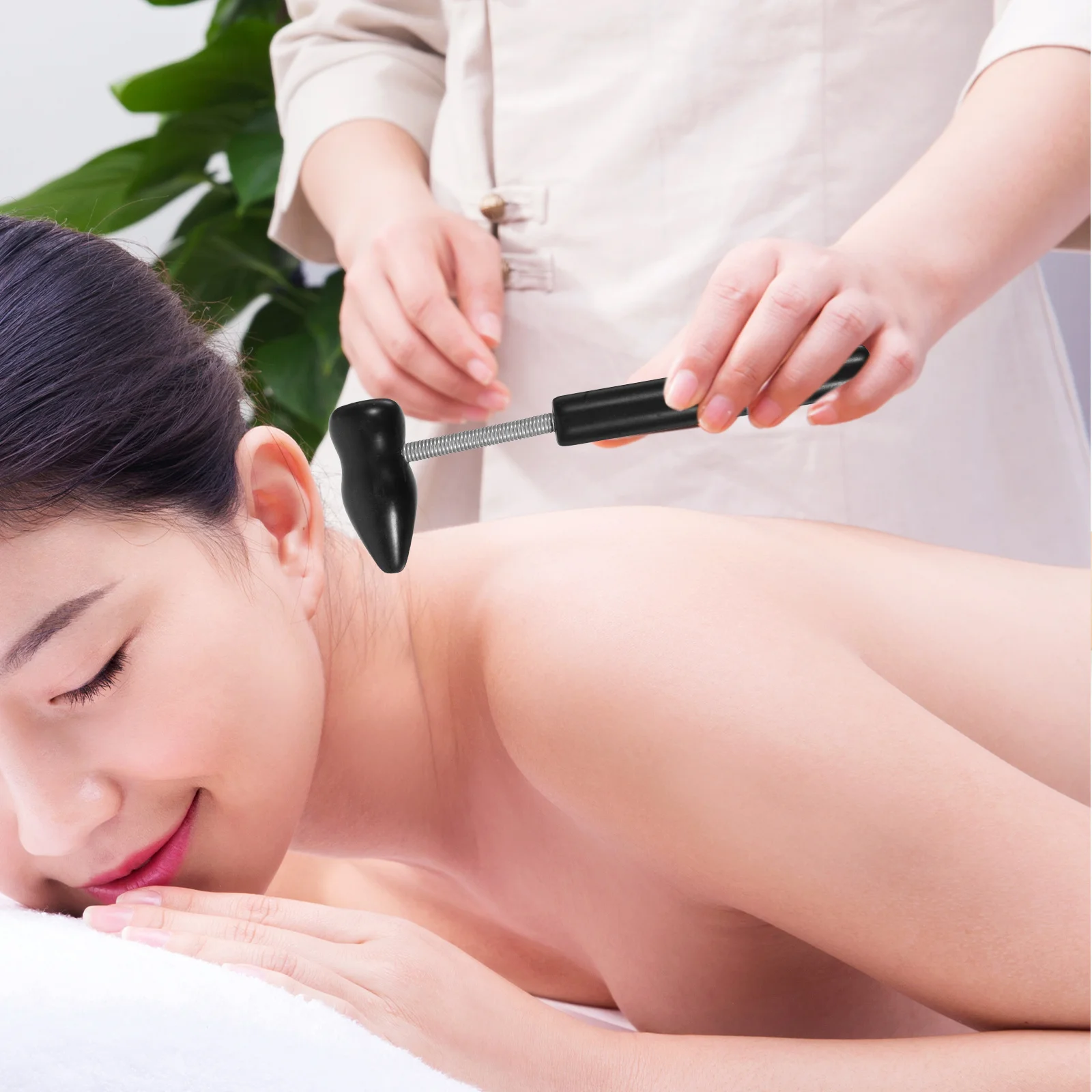 

Massage Hammer Handheld Back Massager Tool For Neck Shoulder Pain Relief Deep Tissue Muscle Therapy Body Knock Long Handle