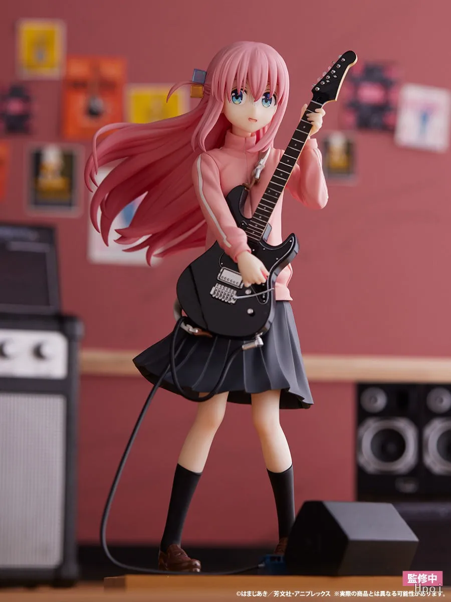 15CM Anime Bocchi the Rock! Gotou Hitori Figure Guitar Performance Scene Model Toy Gift Collection Ornament Action Figure PVC