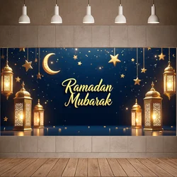 2025 Eid Mubarak Background Ramadan Kareem Backdrop Islamic Muslim Party Supplies Eid Al-fitr Gifts Ramadan Decoration For Home
