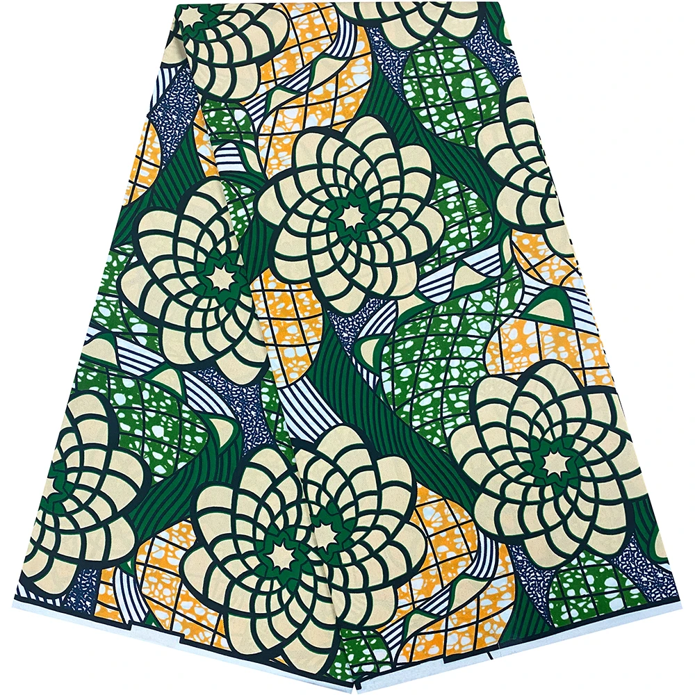 

6 Yards Fresh African Ankara Wax Fabric Newly Arrived Quality Guaranteed DIY Sewing