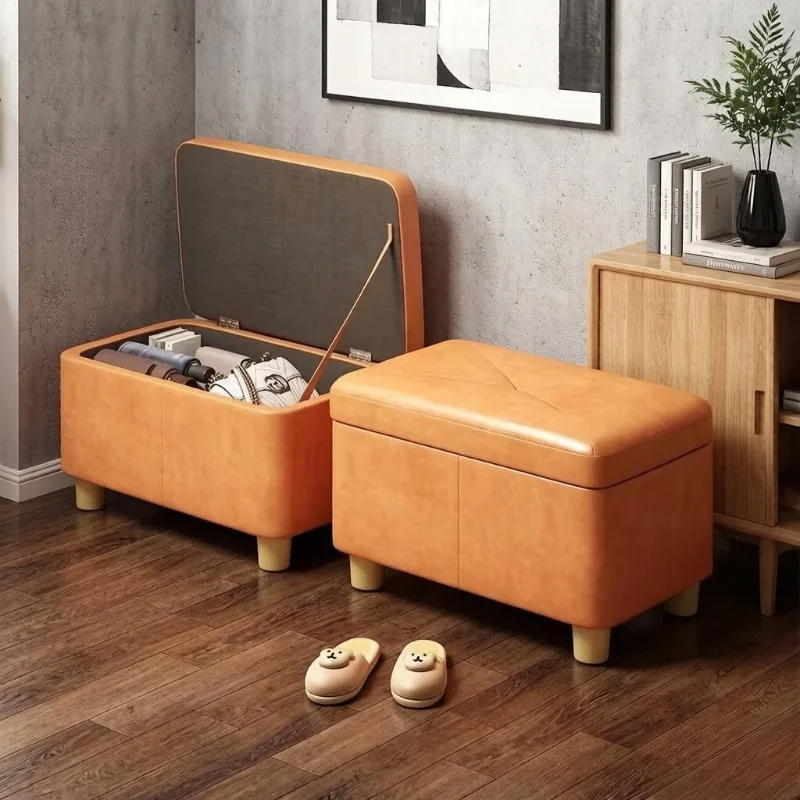 

Multifunctional Storage Low Stool, Home Small Bench for Living Room & Shoe Changing