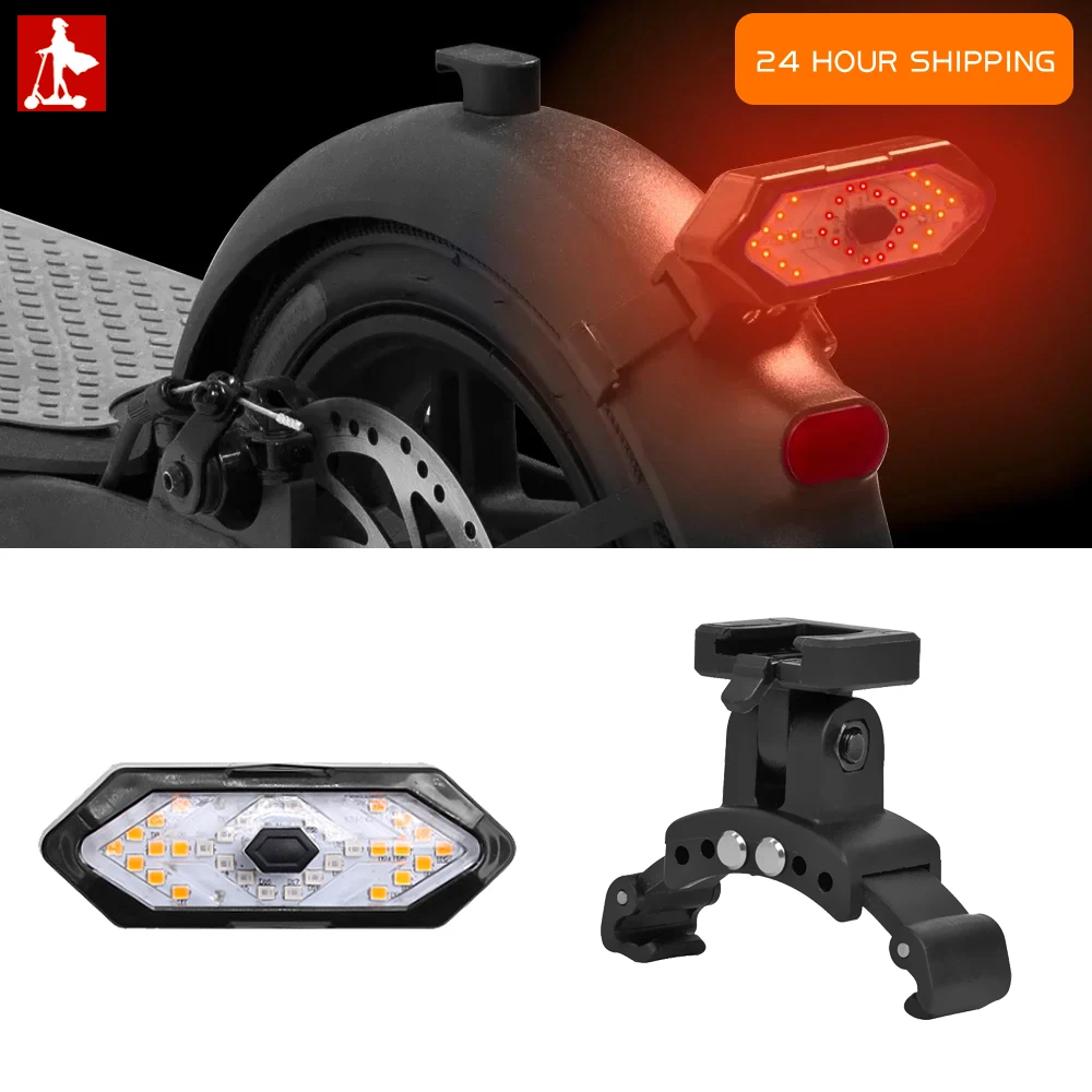 Warning Light for Niu KQi1 KQi2 KQi3 Electric Scooter Taillight USB Rechargeable Lamp Kickscooter Turn Signal Lights Accessories