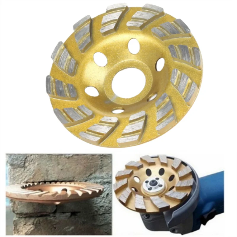 1/2pc Diamond Grinding Wood Carving Disc Wheel Disc Bowl Shape Grinding Cup Concrete Granite Stone Ceramic Cutting Disc Tool