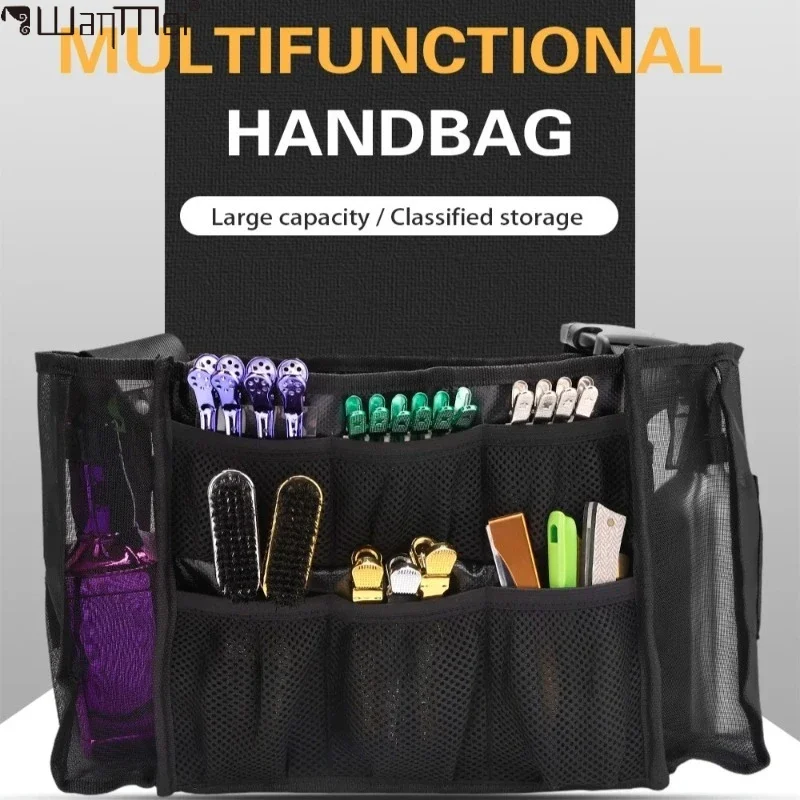 

Черная сумка для хранения косметических кистей большой емкости, сумки для парикмахера, держатель для макияжа, многофункциональные сумки для хранения инструментов