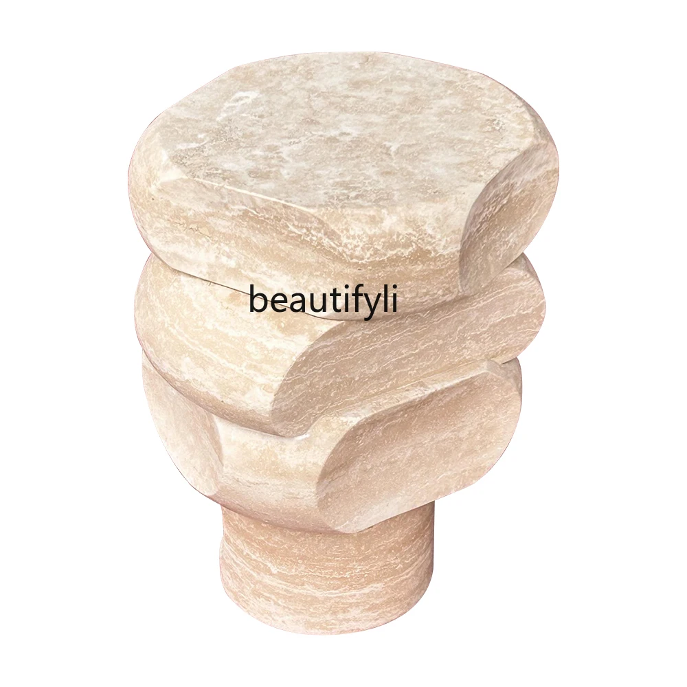 

Beige hole stack high special-shaped edge marble soft decoration with living room bedroom sofa corner