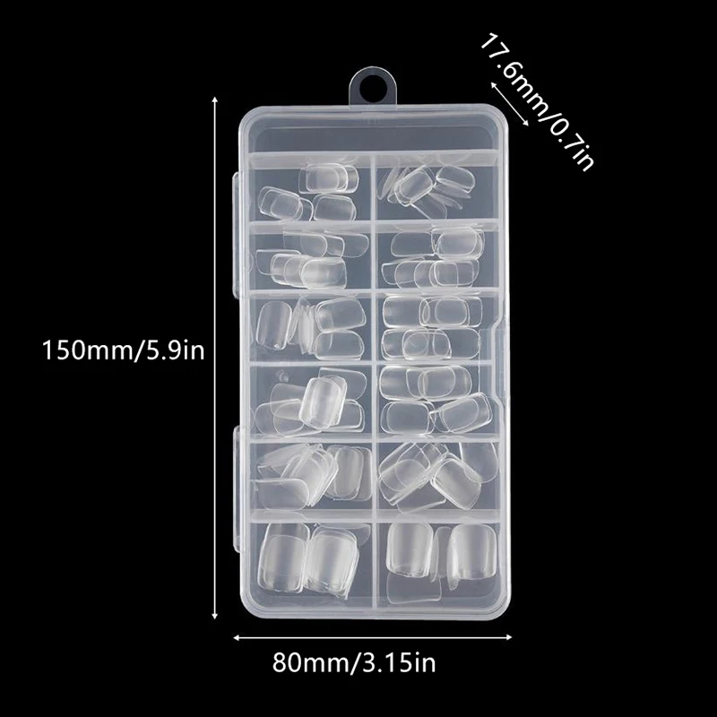 Faux ongles de luxe en Gel doux, Capsules semi-mates, cercueil français d'amande, couverture complète, Extension d'ongles artificiels