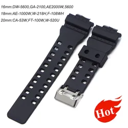 16mm 18mm 20mm 22mm für Casio Uhren Uhren armband Silikon kautschuk bänder ef ersetzen elektronische Armbanduhr Sport uhren armbänder