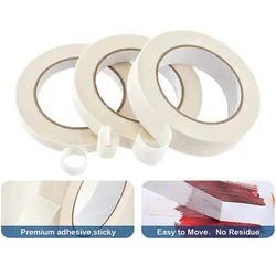 20M White Masking Tape Adhesive Painter's Tape For Arts DIY Crafts Painting Labeling Mounting and Bundling Decor Home Office